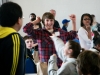 Students cheering at MoMath\'s Second Annual Suffolk County Middle School Math Tournament