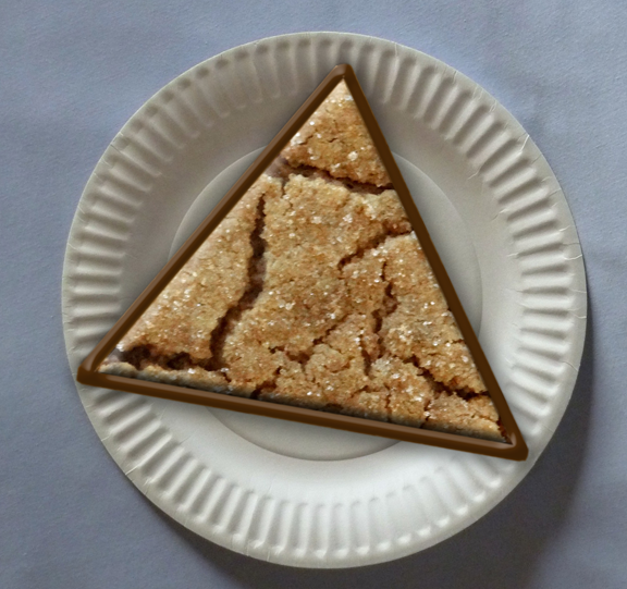 Chocolicious triangle cookie
