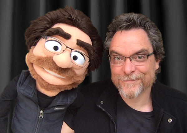 Tim Chartier and lookalike puppet