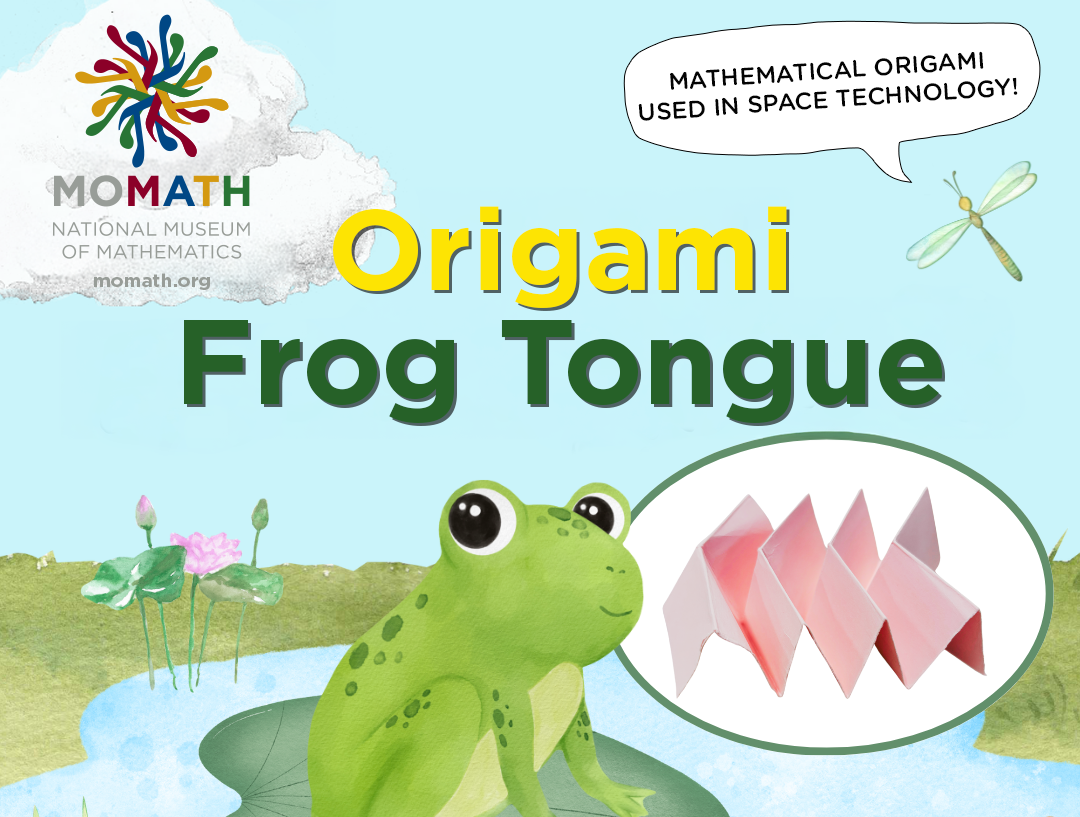 Origami Frog Tongue — Saturday, March 8 – National Museum of Mathematics