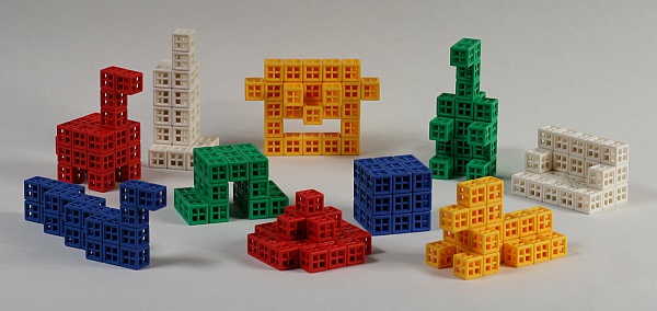 3-Dimensional Spatial Problem Solving Puzzles: Basic Soma Cube Challenges