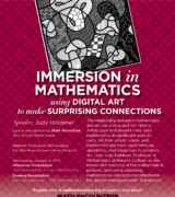 2017 January 4 — Judy Holdener – Immersion in Mathematics: Using Digital Art to Make Surprising Connections