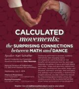 2018 July 11 — “Calculated Movements: The Surprising Connections Between Math and Dance” with Karl Schaffer