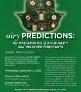 2020 September 2 — “Airy Predictions: The Mathematics of Air Quality and Weather Forecasts” with Kristin Lauter