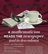 2015 April 1 – John Allen Paulos – A Mathematician Reads the Newspaper (and Its Descendants)