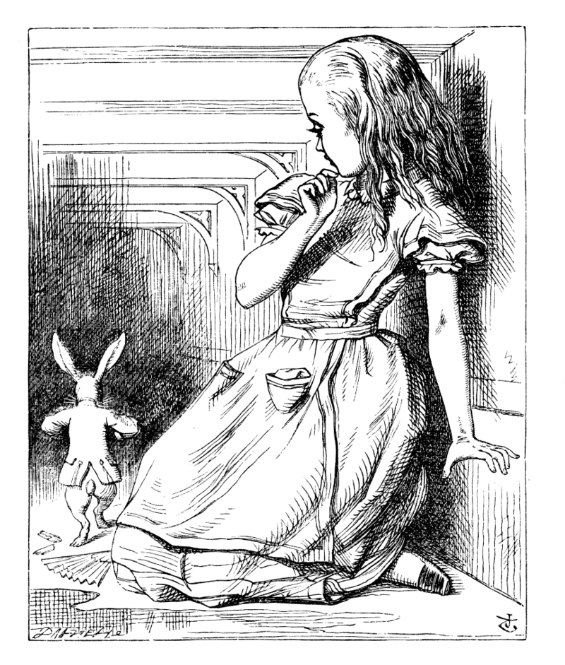 Drawing from Alice in Wonderland
