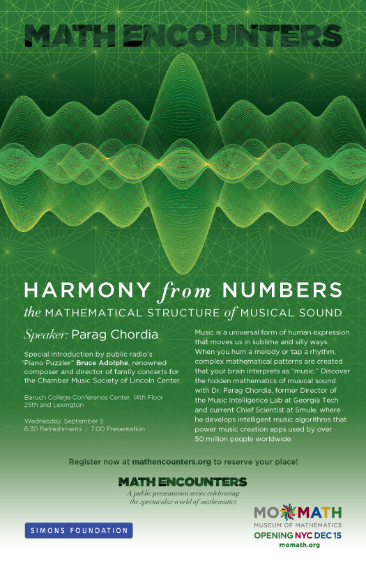 Parag Chordia Math Encounters Poster