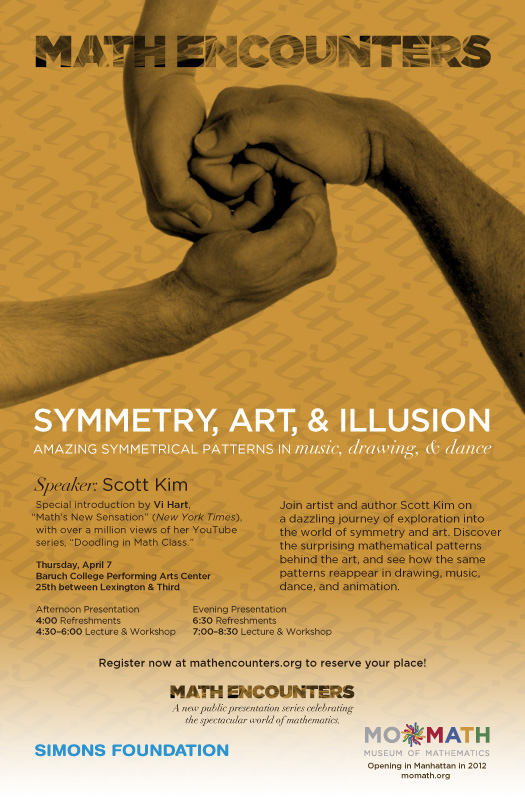 Scott Kim Math Encounters April 7 poster