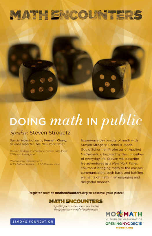 Strogatz Math Encounters Poster